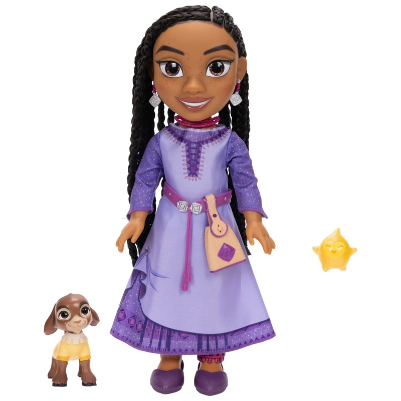 Disney Wish Poupée Asha Chantante Avec Valentino Et Star Smyths