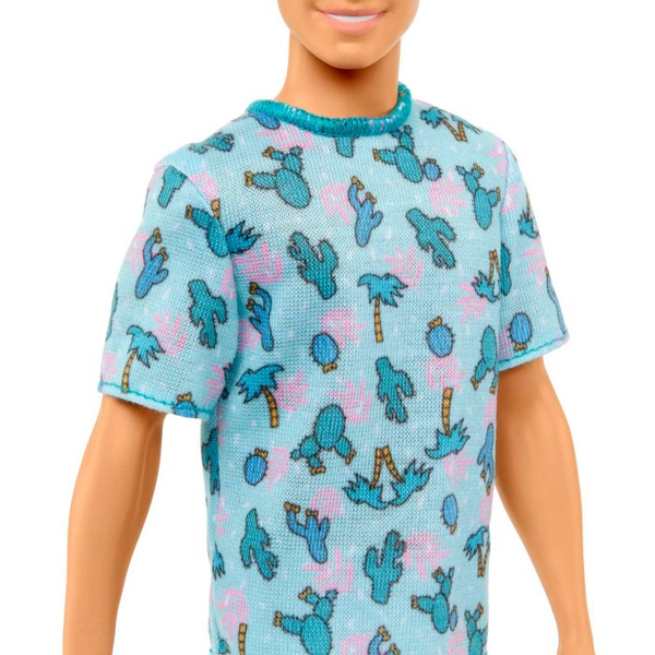 Ken Fashionista Doll 211 With Blonde Hair And Cactus Tee Smyths Toys UK