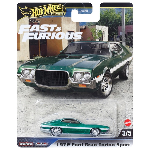 Hot Wheels Fast Furious Scale Ford Gran Torino Sports Car