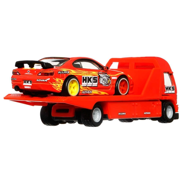 Hot Wheels Premium Team Transport Nissan Silvia And Aero Lift Vehicle