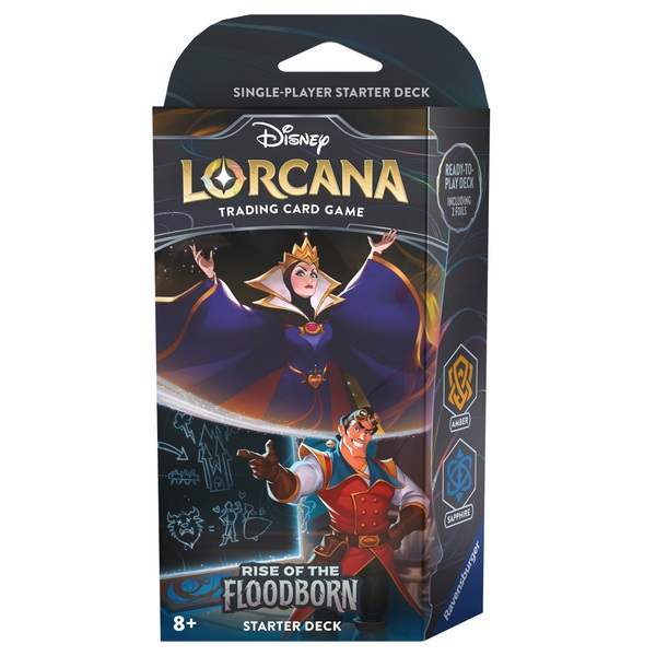 Disney Lorcana Trading Card Game Rise Of The Floodborn Amber Sapphire