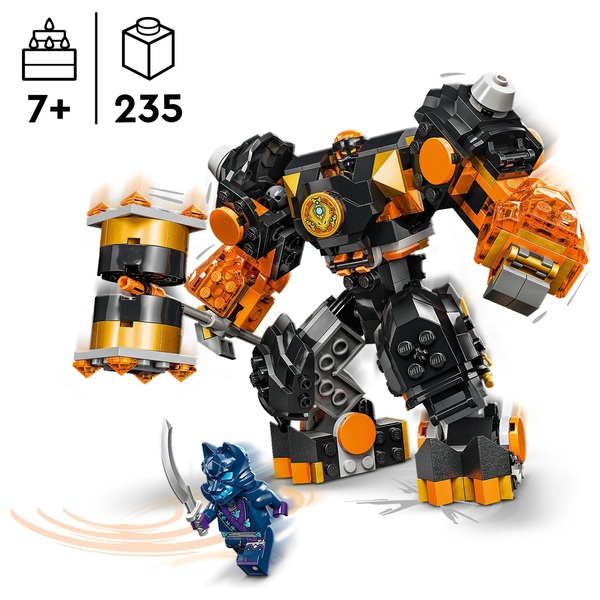 LEGO NINJAGO 71806 Dragons Rising Coles Elemental Earth Mech Set