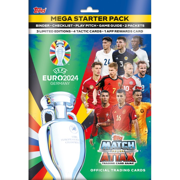 Topps Match Attax Euro Trading Card Mega Starter Pack Smyths