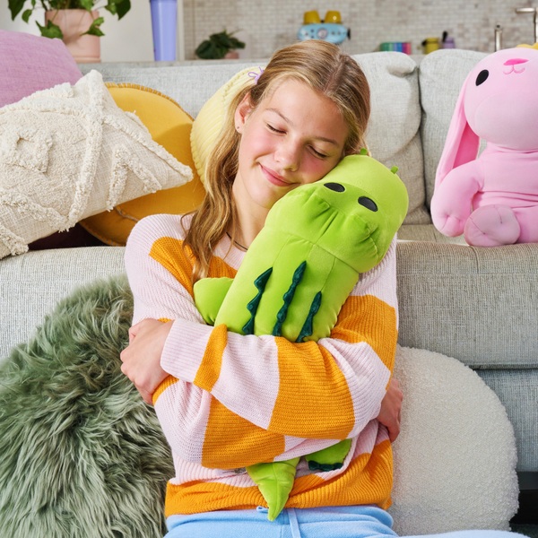 Hug A Lumps Rocko The Crocodile Weighted Soft Toy By ZURU Smyths Toys UK