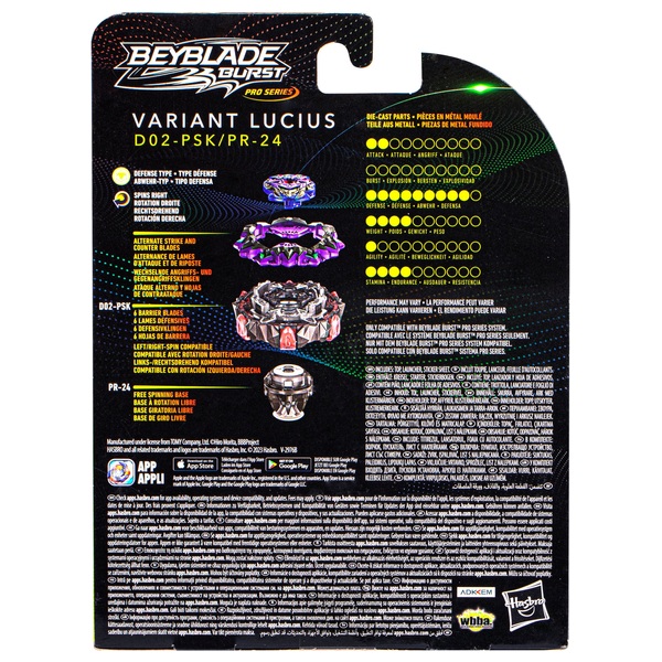 Beyblade Burst Pro Series Variant Lucius Starter Pack Smyths Toys