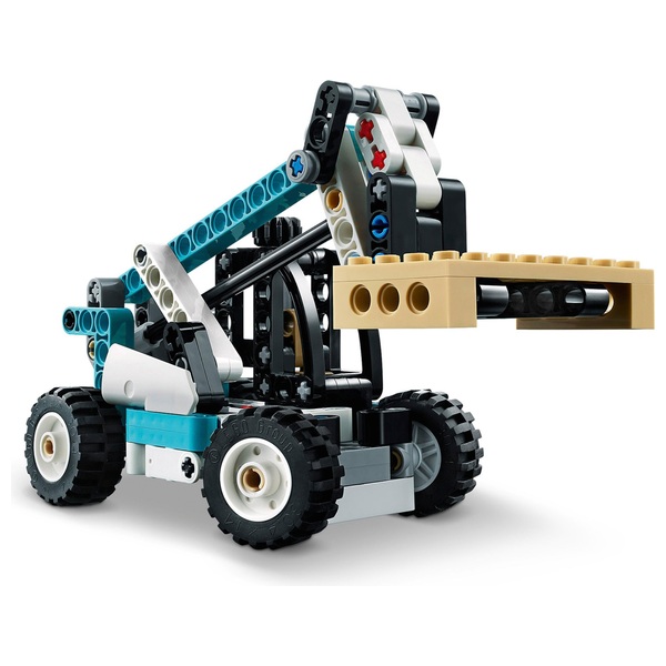 Lego Technic In Set Teleskoplader Als Gabelstapler Und