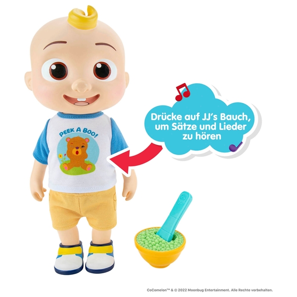 Cocomelon Deluxe Interaktive Puppe Jj Mit Liedern Und Ger Uschen