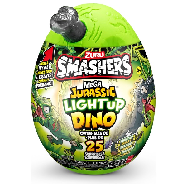 Smashers Großes Ei mit Überraschungen Leuchtender Mega Jurassic Light