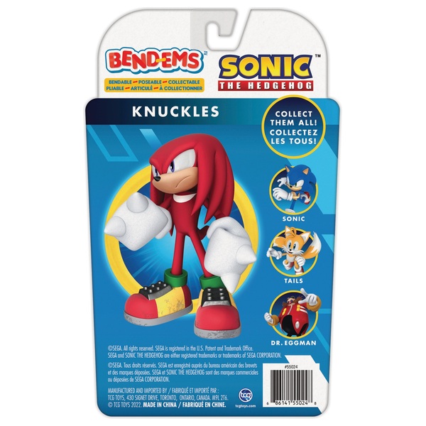 Bend Ems Sonic The Hedgehog Figur Knuckles Smyths Toys Österreich