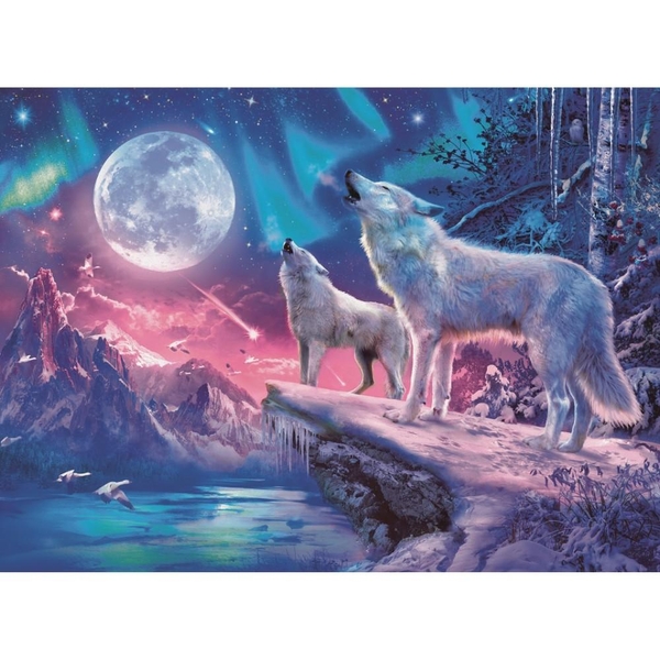 Ravensburger Starline Puzzle Wolf Im Nordlicht 500 Teile Smyths