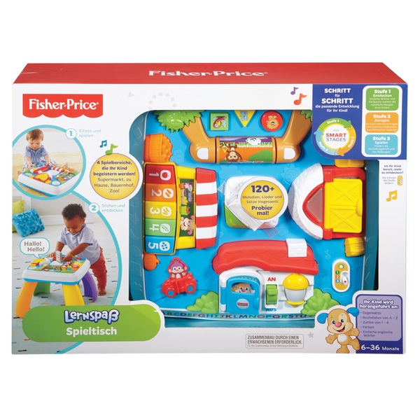 Fisher Price Lernspielzeug Lernspaß Spieltisch mit Licht und Sound