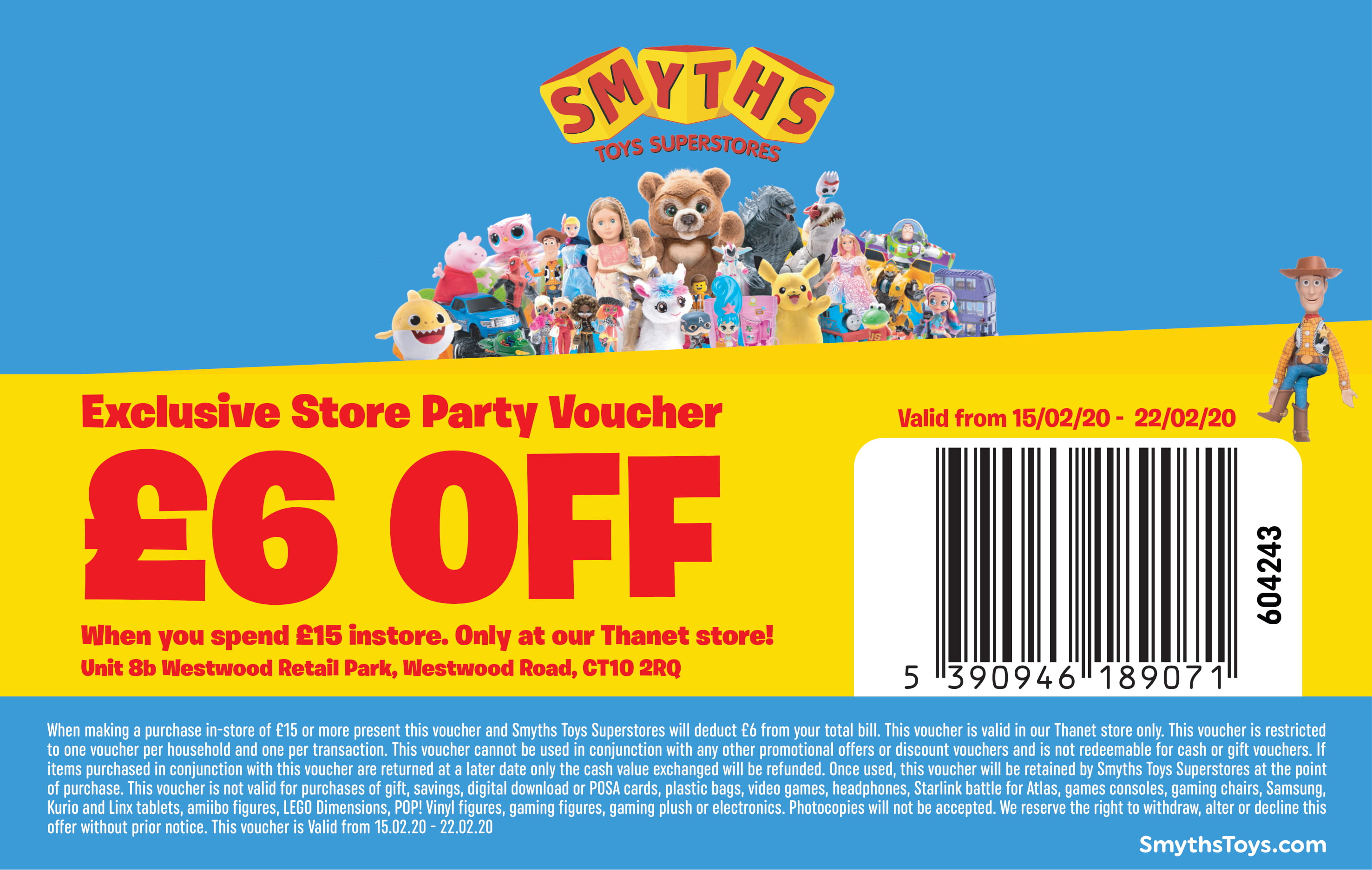 where can you buy smyths vouchers