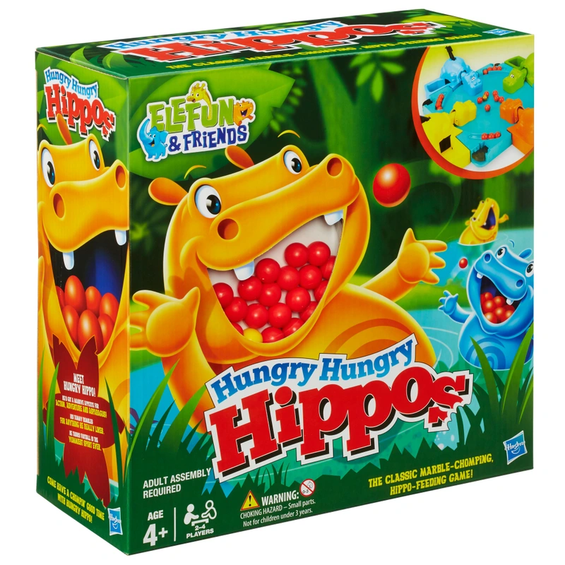 Classic Hungry Hungry Hippos game box UK