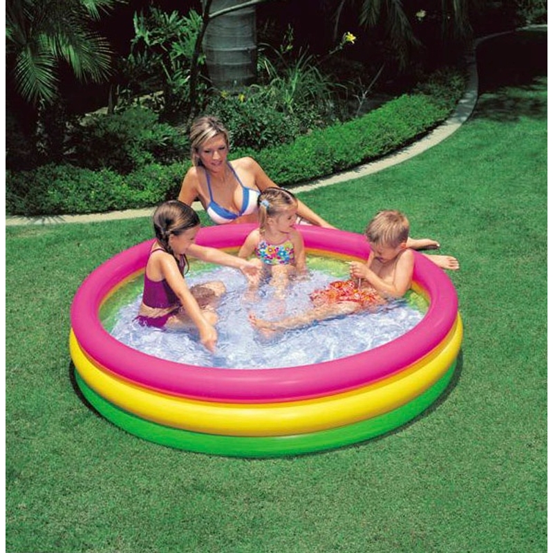 Intex Opblaasbaar Zwembad Sunset Glow Kinderzwembad Rond 114 cm