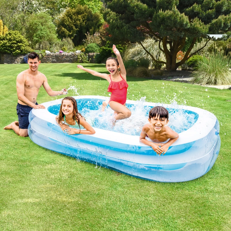 Intex Swim Centre Rectangular Family Pool in UK garden
