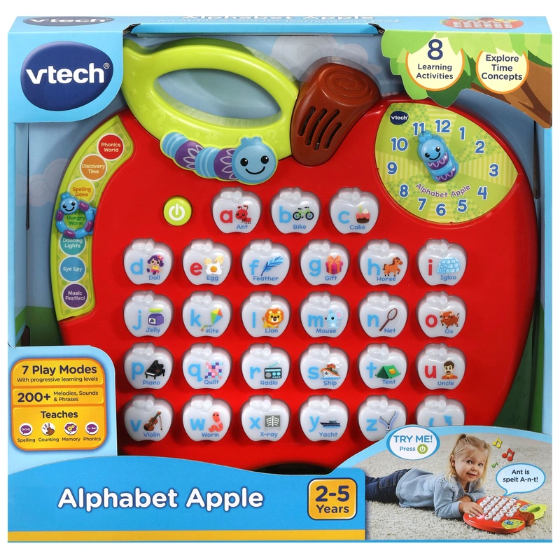 VTech Alphabet Apple carry handle detail UK