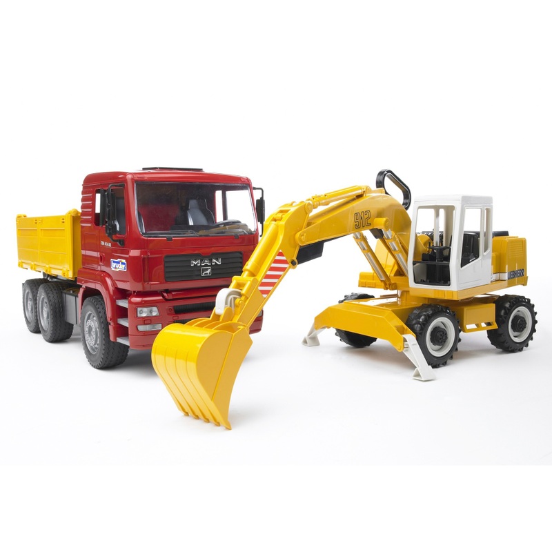 Bruder - Camion Benne et Pelleteuse