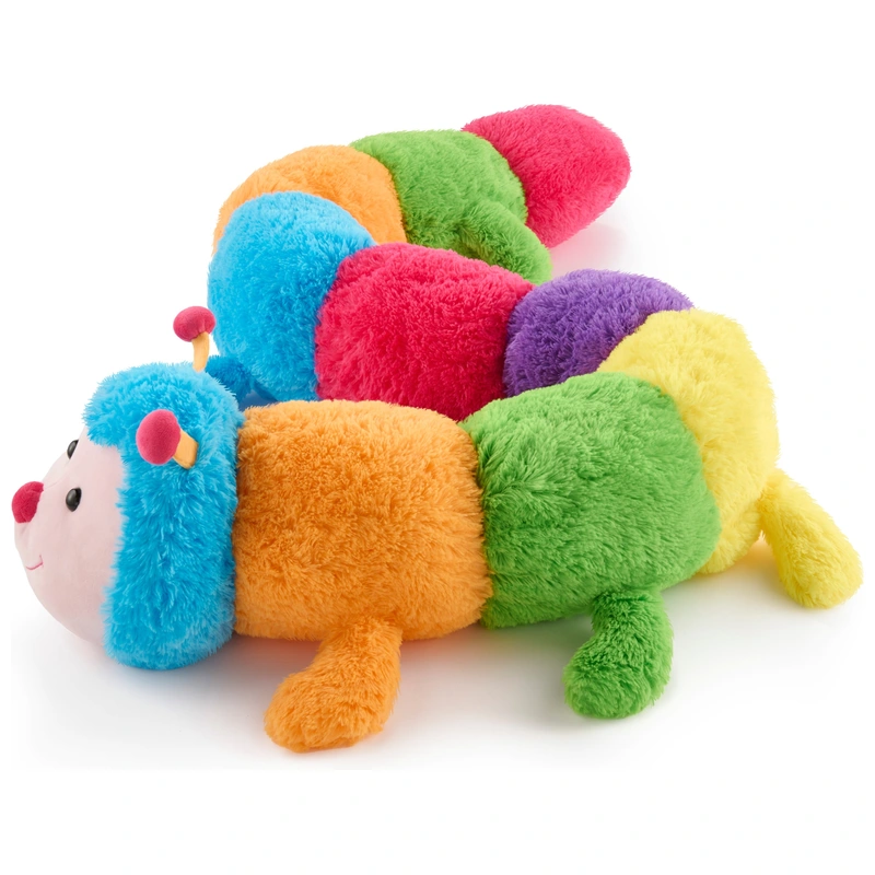 Cleo caterpillar toy as bed accessory