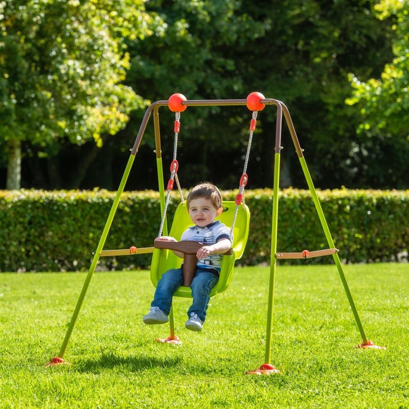 Baby Schommel met Frame voor Binnen en Buiten groen