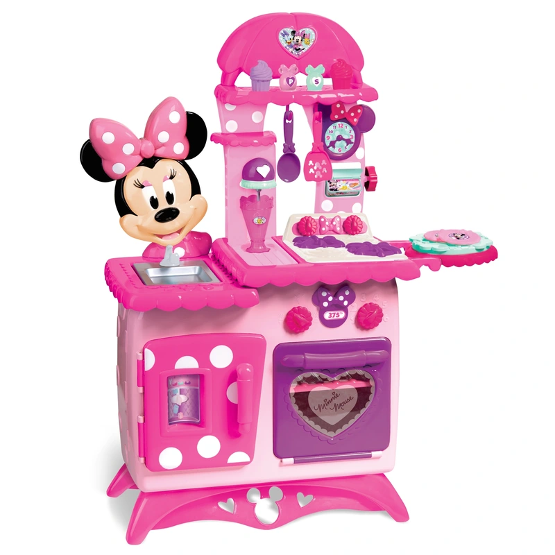 Interactive Minnie Mouse kitchen set features