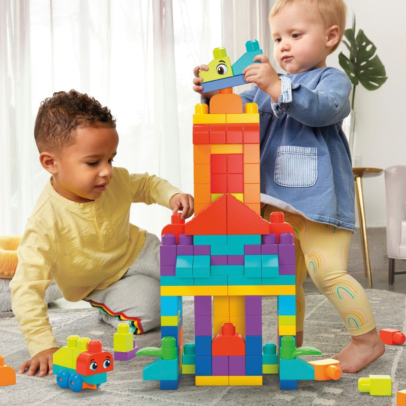 MEGA Bloks Building Blocks Bigger Building Bag 150 Piece Set