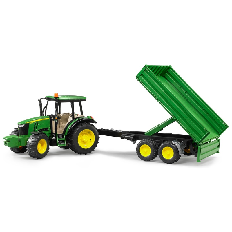 Bruder 1:16 John Deere 5115M Tractor with Tipping Trailer