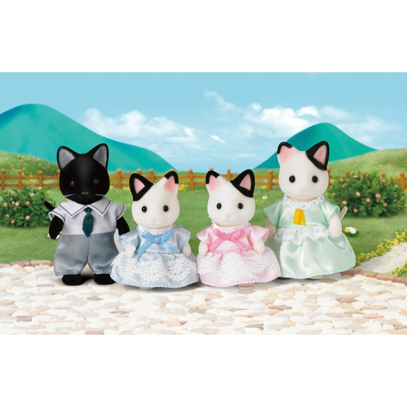 Sylvanian Families - La Famille Chat Bicolore