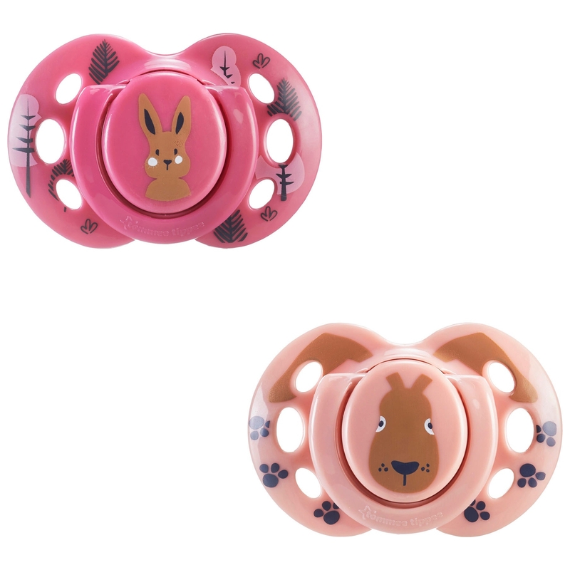 Tommee Tippee - Lot de 2 Sucettes Orthodontiques 18-36 Mois - Modèle Aléatoire