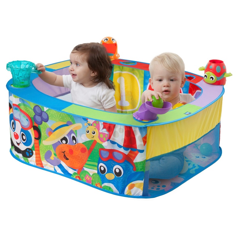 Playgro Grow 'n' Play Ballenbak Pop and Drop met 30 Kleurrijke Ballen