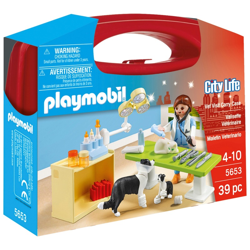 Playmobil - City Life 5653 Valisette Vétérinaire et Animaux