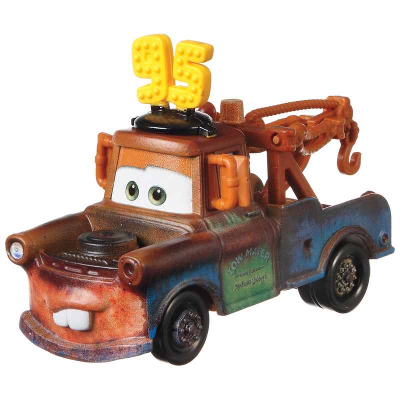 Disney Pixar Cars 3 1:55 Mater with 95 Hat Diecast