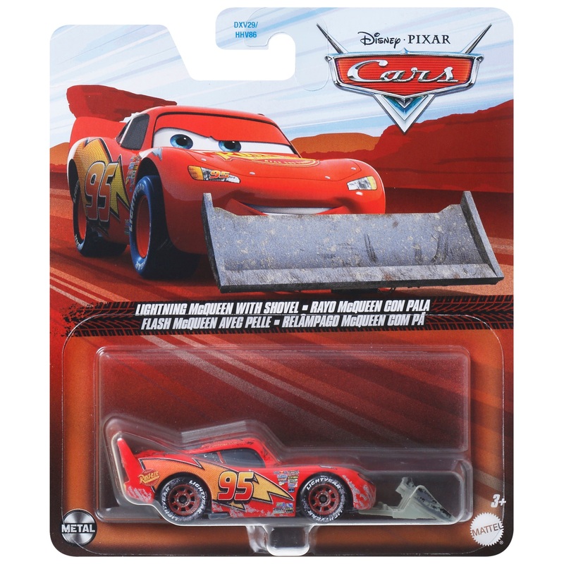 希少　AlIVE 1個　cars mattel マックィーン　ディズニー Disney Cars 1:55 Lightning McQueen with Shovel Die-Cast Car