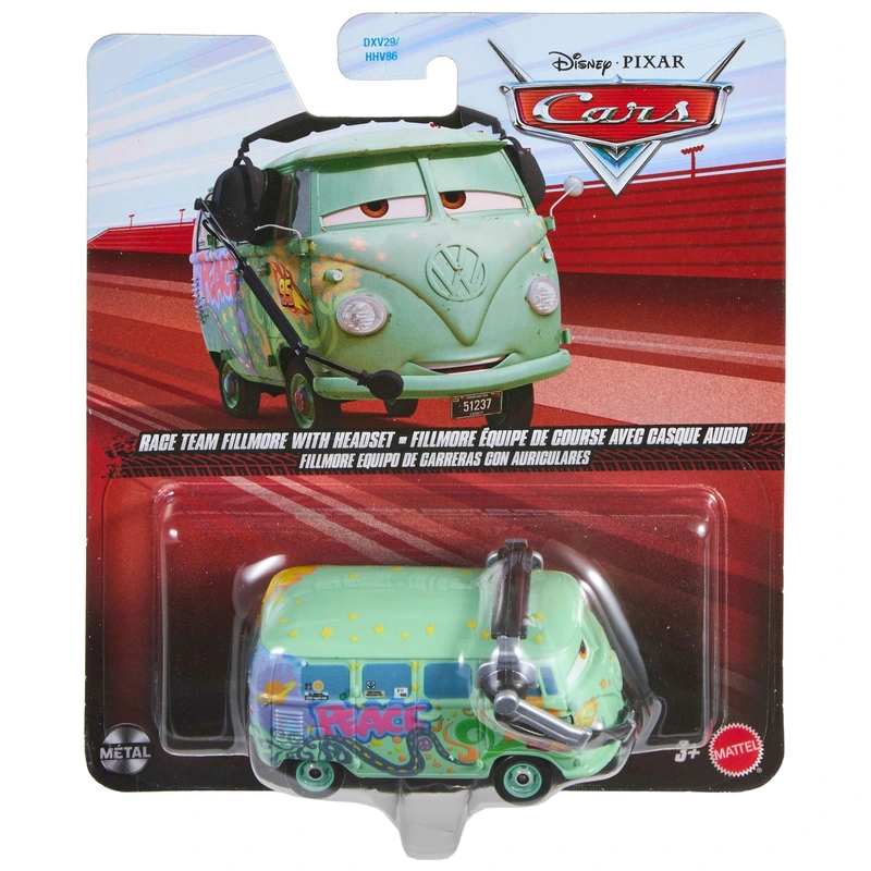 Disney Pixar Cars Diecast Car Race Team Fillmore With Headset 1:55 ...
