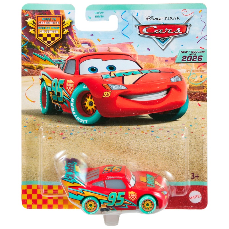Disney Pixar Cars Race To Celebrate Diecast Car Lightning McQueen 1:55 Scale