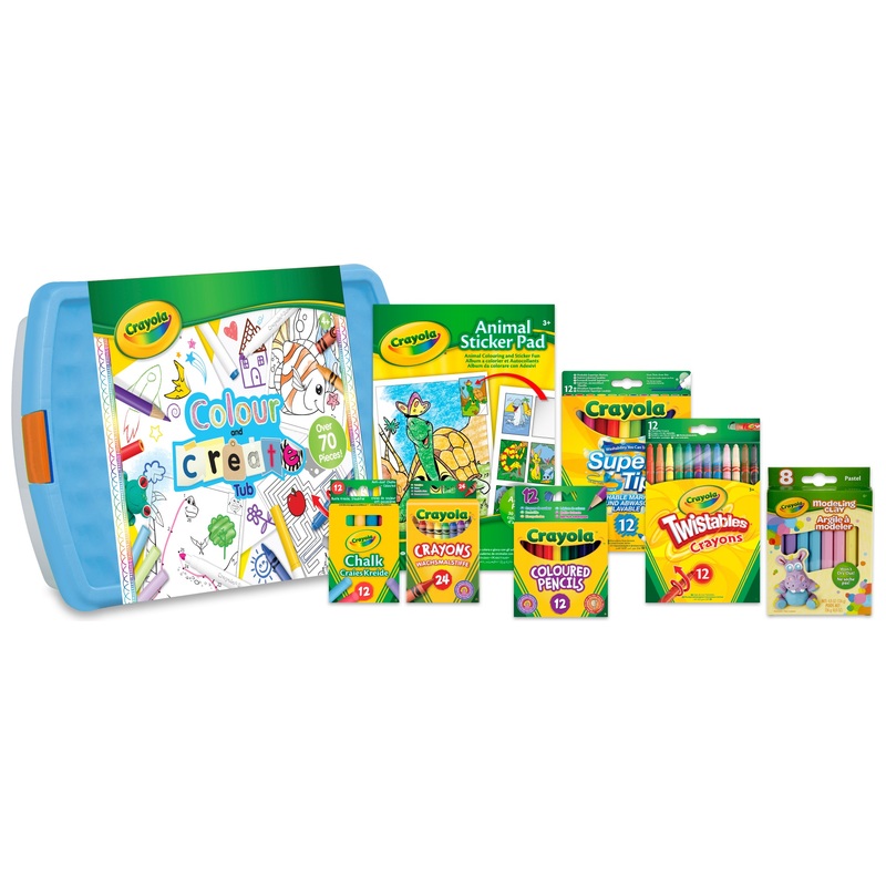 Crayola Colour and Create Tub 70 Piece Set