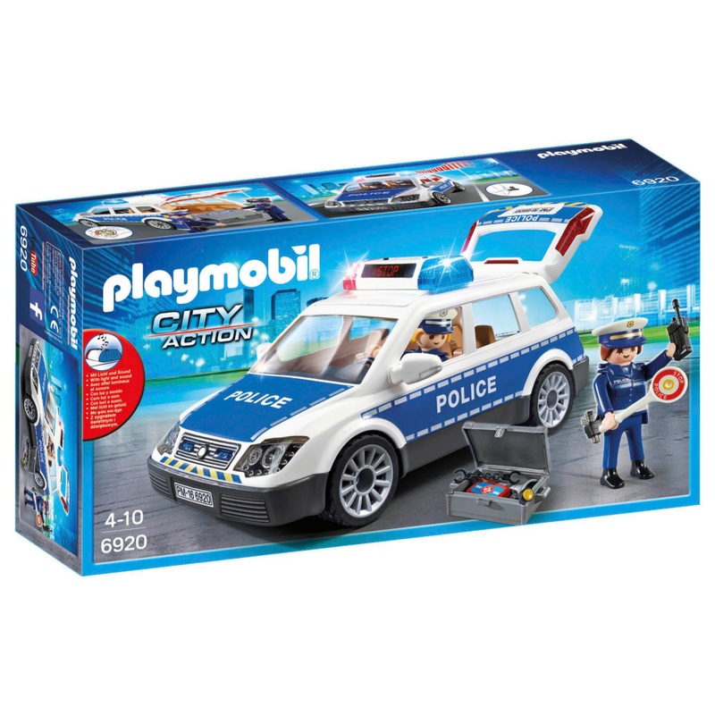 Playmobil - City Action 6920 Voiture de Policiers avec Gyrophare et Sirène