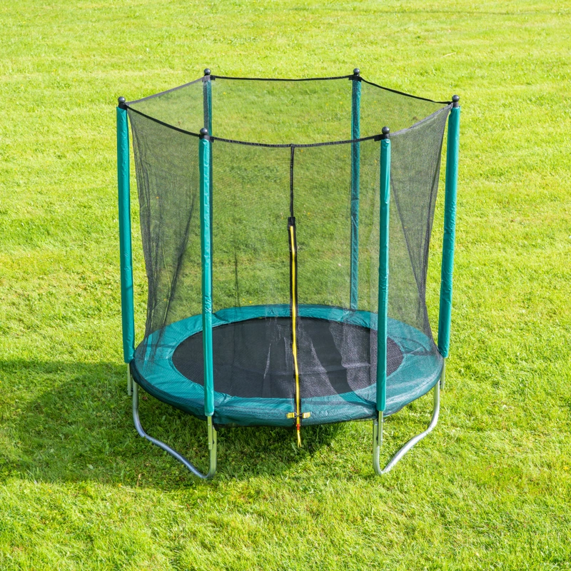 Active play on garden trampoline