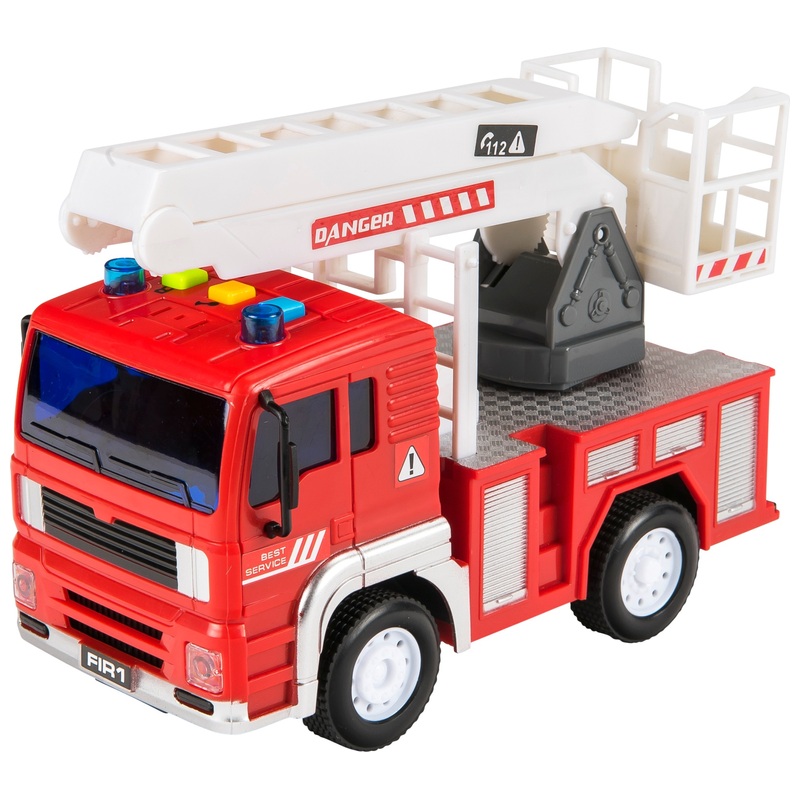 Super Wheelz Speelgoedauto Brandweerwagen met Licht en Geluid 19 cm