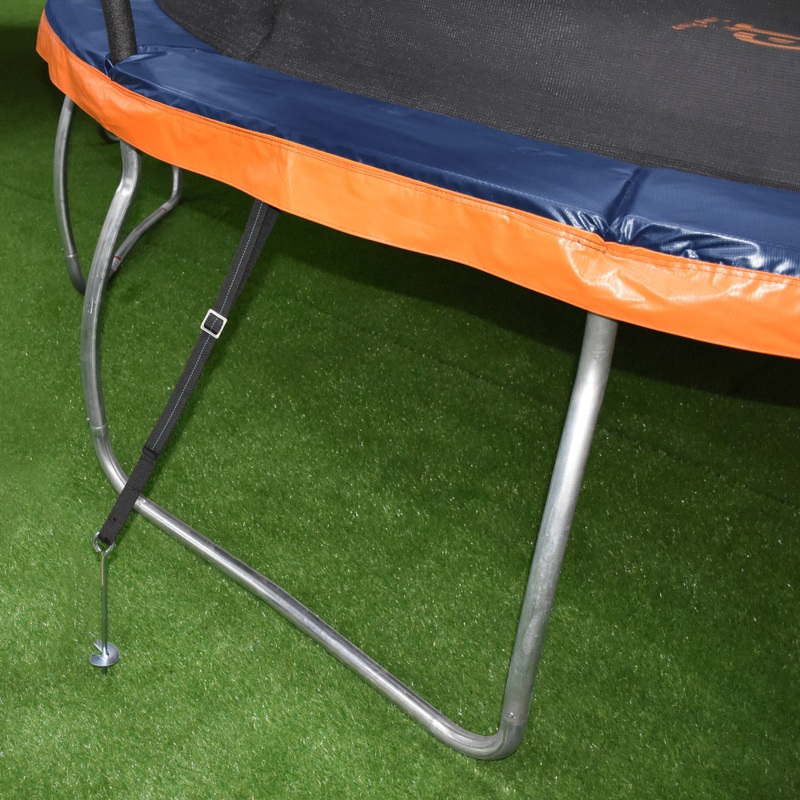 Jump Power Grondankers voor Trampoline Set van 4 Bevestiging met Spanbanden
