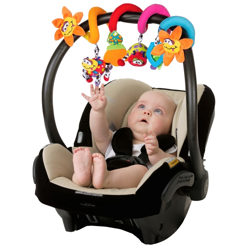 Playgro - Jouet d'Éveil Spirale à Suspendre Jardin Fou-fou