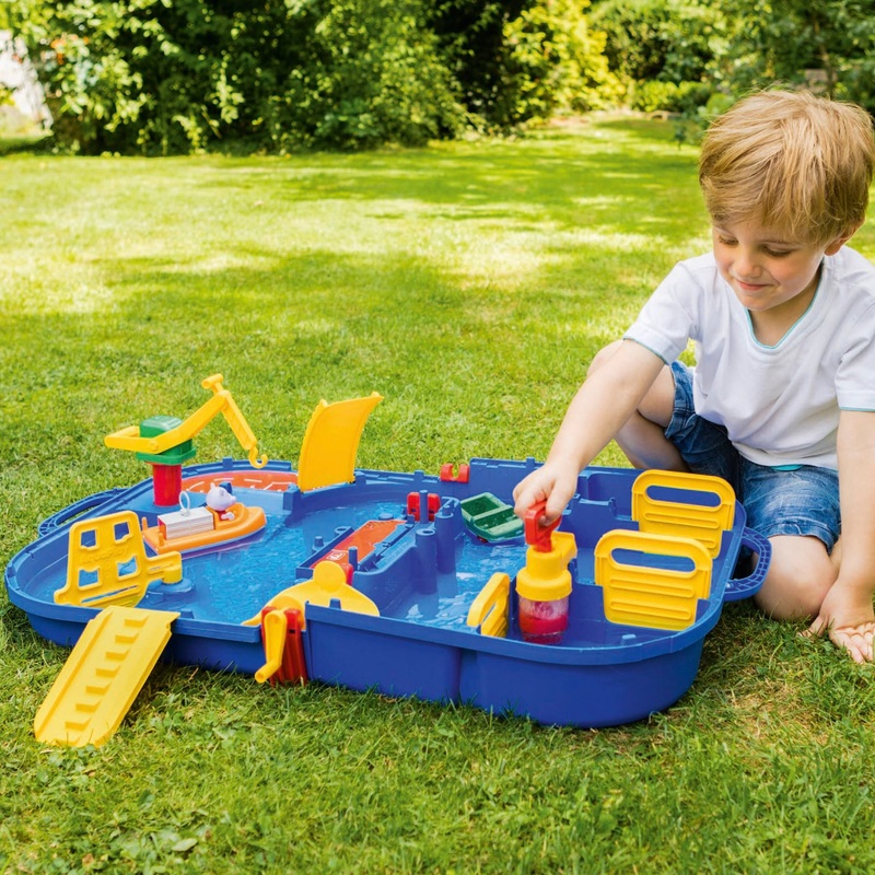 AquaPlay Waterbaan Aqualand Lockbox Draagbare Watertafel met Waterspeelgoed