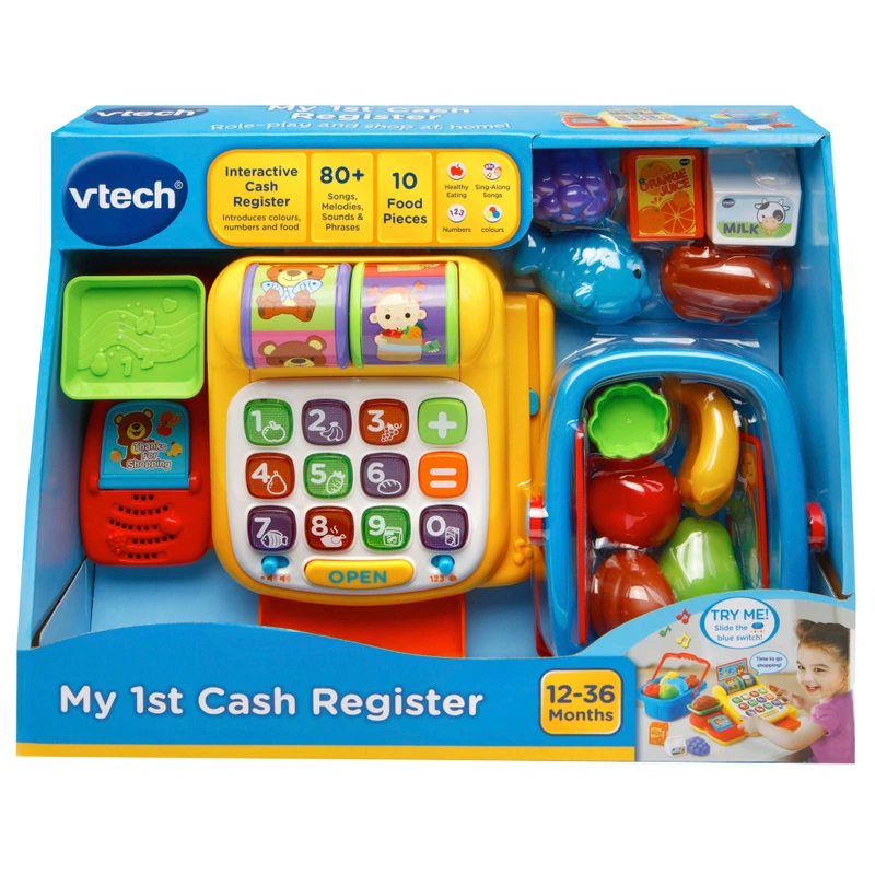 VTech My 1st Cash Register buttons close up