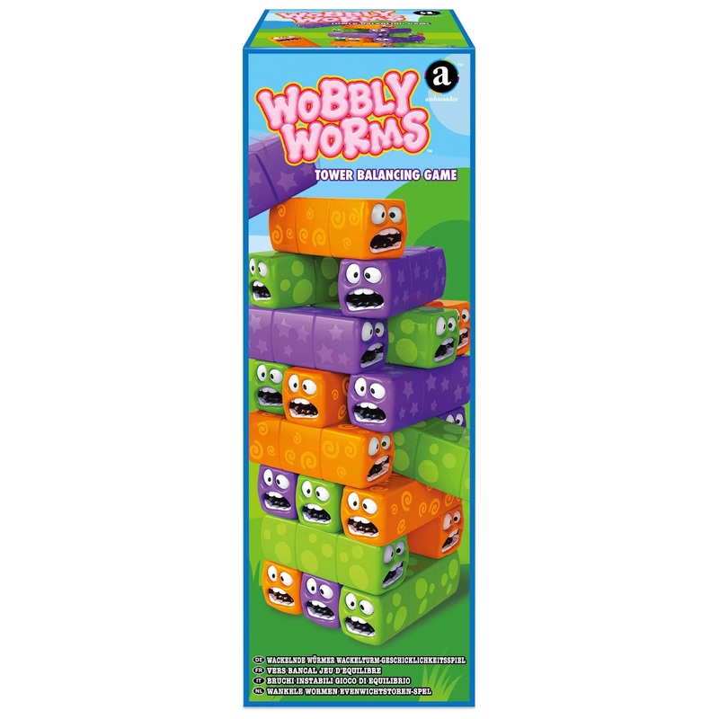 Wobbly Worms Tower Balance Game Smyths Toys UK