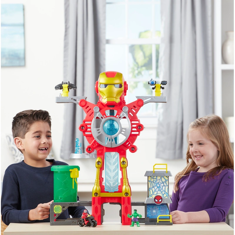 Playskool Heroes Marvel Super Hero Adventures Playset Iron Man Headquarters kids toys product image
