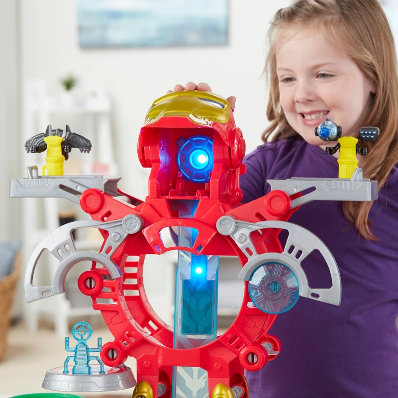 Playskool Heroes Marvel Super Hero Adventures Playset Iron Man Headquarters view 5
