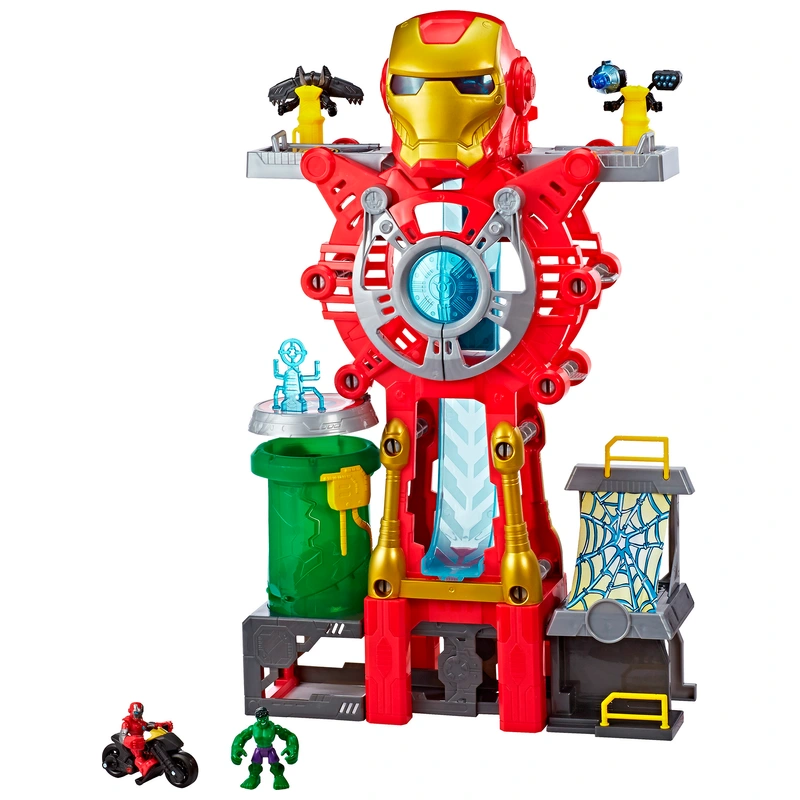 Playskool Heroes Marvel Super Hero Adventures Playset Iron Man Headquarters view 6