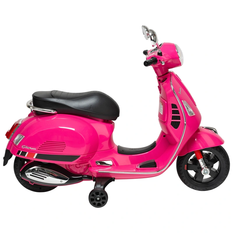 Pink electric scooter for children