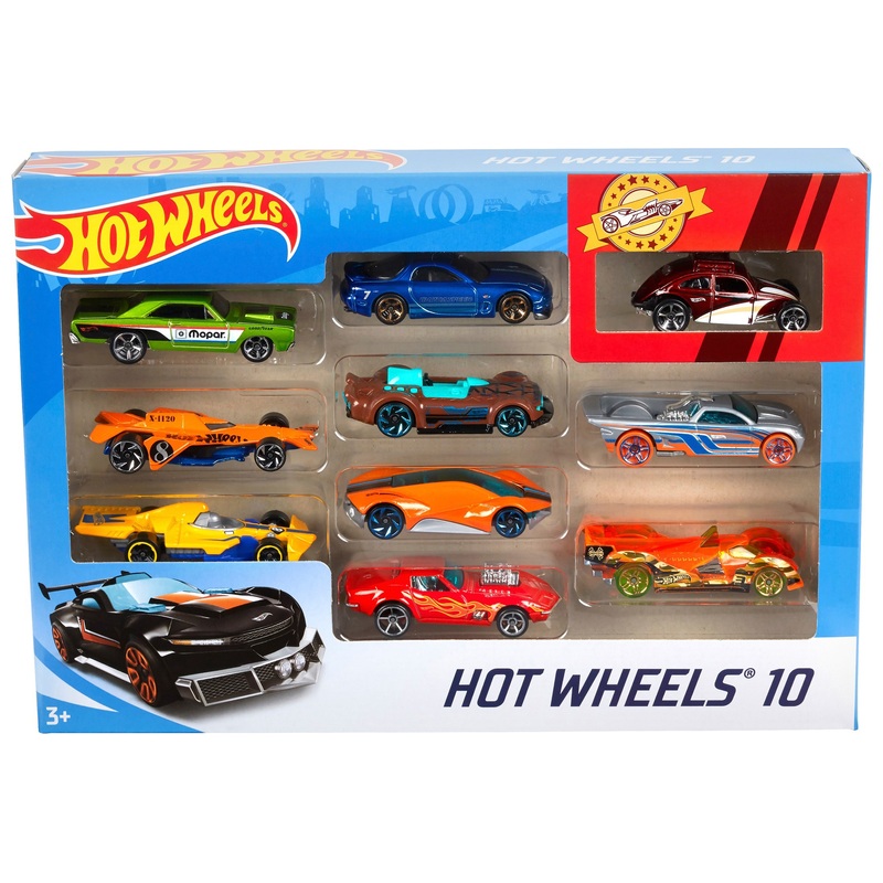Hot Wheels Auto's 10-Pack 1:64 assorti