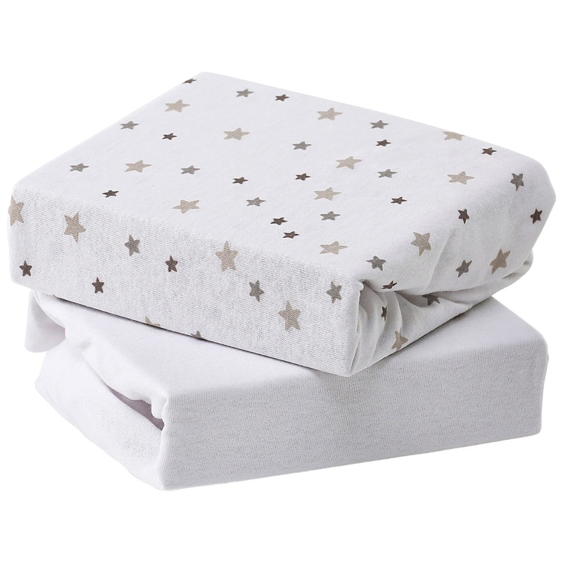 Baby Elegance - Lot 2 Draps en Jersey 120x60 cm