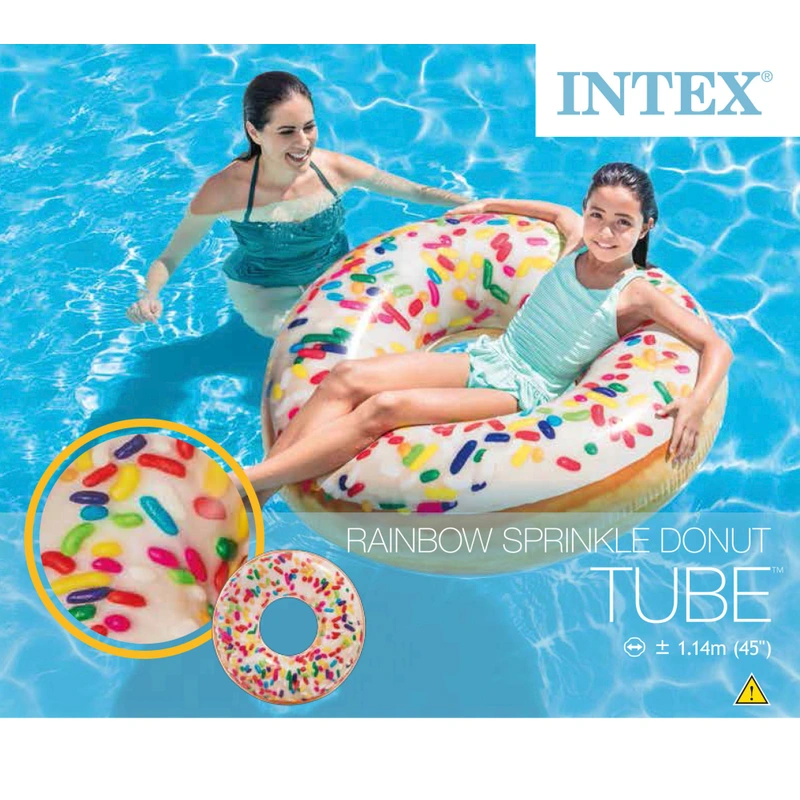 Inflatable donut float for garden pool UK